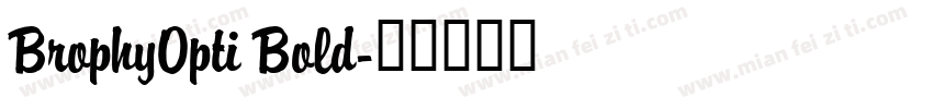 BrophyOpti Bold字体转换